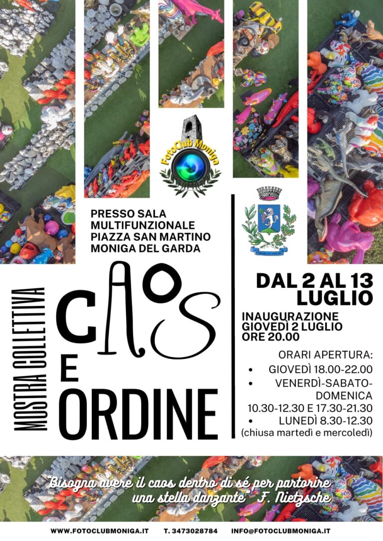 Manifesto della mostra Caos e Ordine
