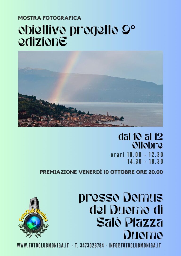 Manifesto della mostra Obiettivo progetto 2025