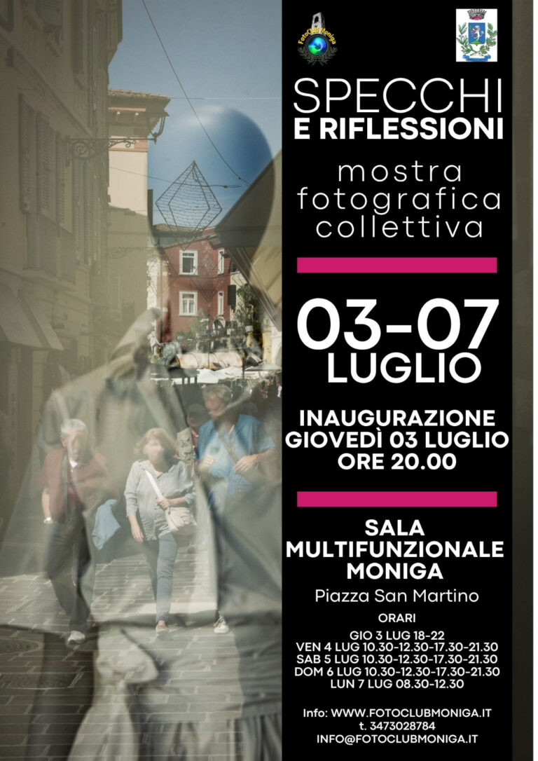 Manifesto della mostra Specchi e riflessioni